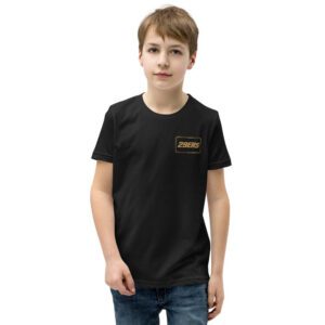 29ers "Black Gold" Youth Number Plate Tee in Black - front