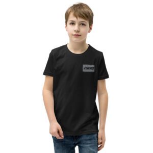 29ers "Stealth Black" Youth Number Plate Tee in Black - front