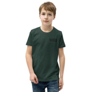 29ers "Field Olive" Youth Color Box Tee in Heather Forest - front