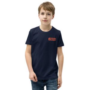 29ers "Burnt Coral" Youth Color Box Tee in Navy - front