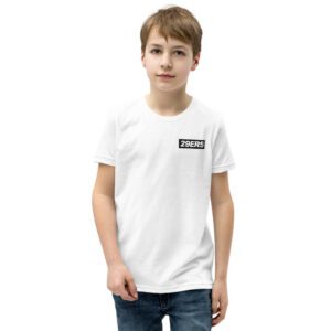 29ers "Arctic White" Youth Color Box Tee in White - front